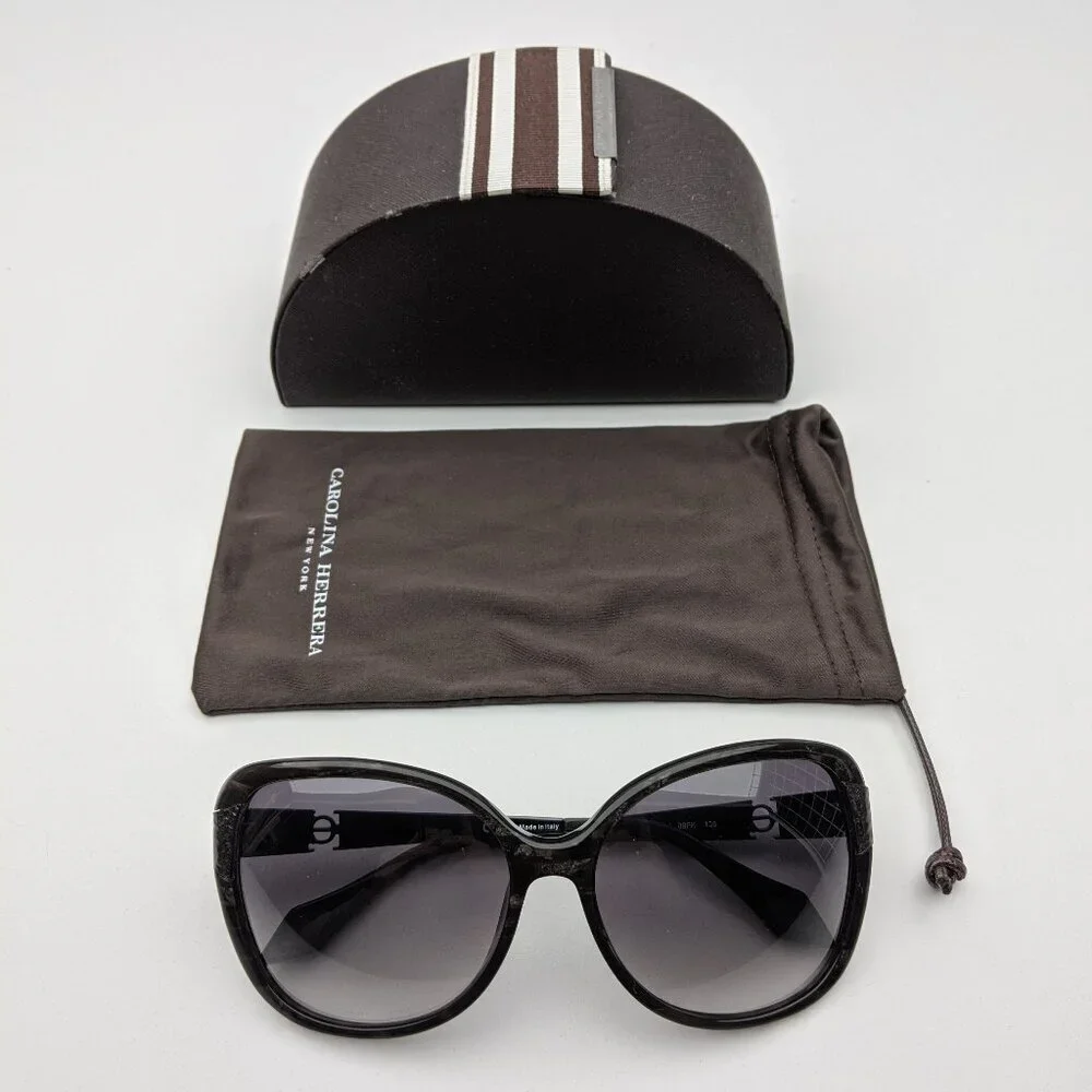 🕶️Made in Italy! Carolina Herrera SHN528 Sunglasses 59/16 135 | ALB14🕶️